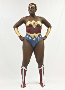 Wonder Woman Superhero Body Painting